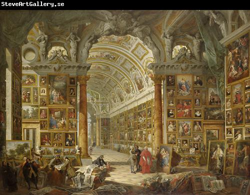 Giovanni Paolo Pannini Interior of a Picture Gallery with the Collection of Cardinal Silvio Valenti Gonzaga